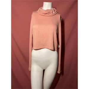 Turtle neck long sleeve blouse